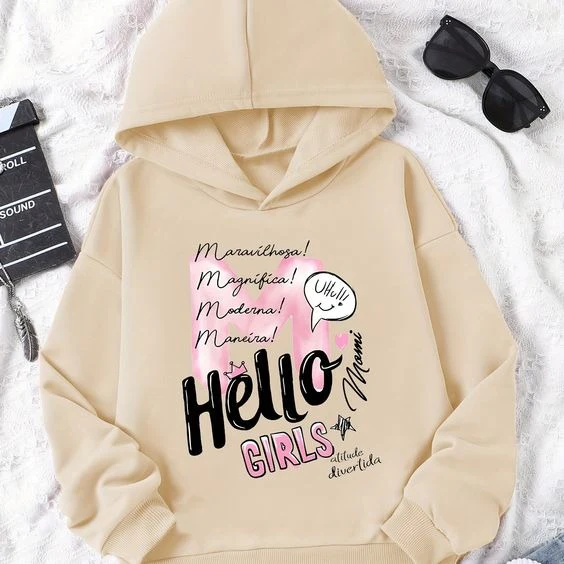 Skin Hello Girls Printed Hoodie