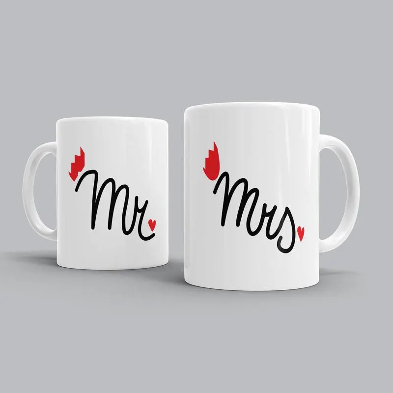 Personalized Mr. & Mrs. Mugs – Celebrate Your Bond with Every Sip