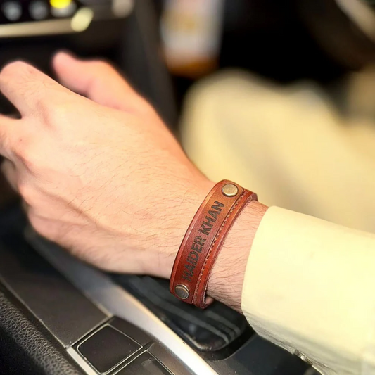 Customized leather bracelet Custom gifts for him/her