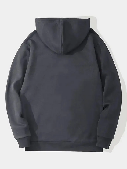 Black Beautiful Bear Printed Hoodie