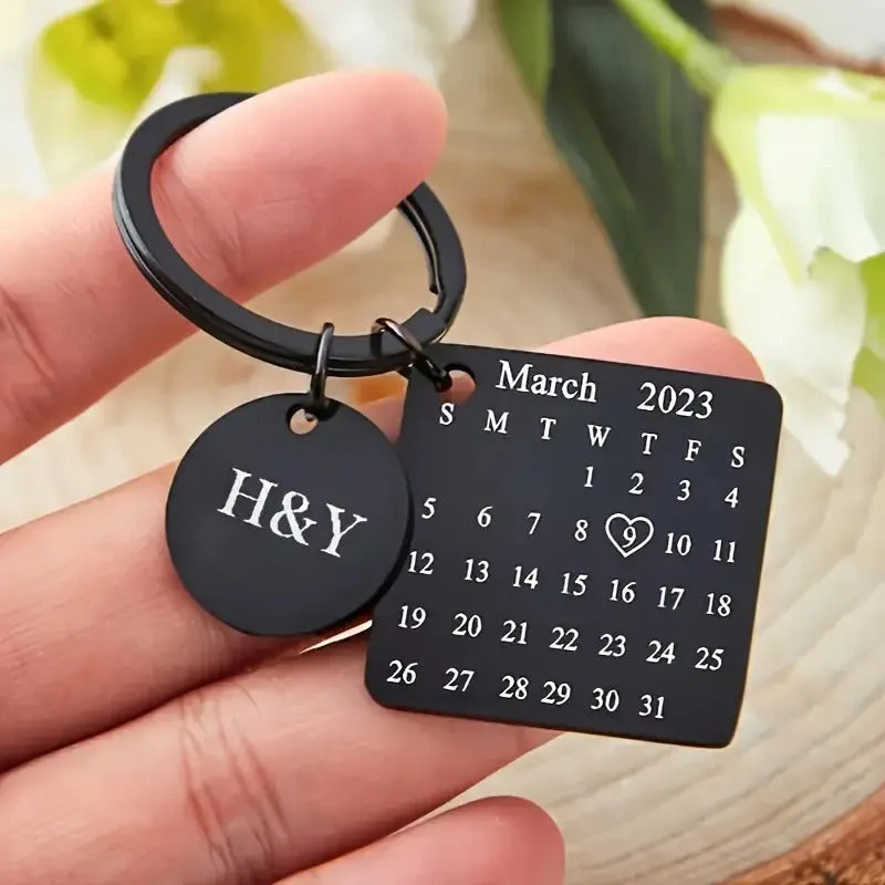 Customized Calendar Keychain with Date