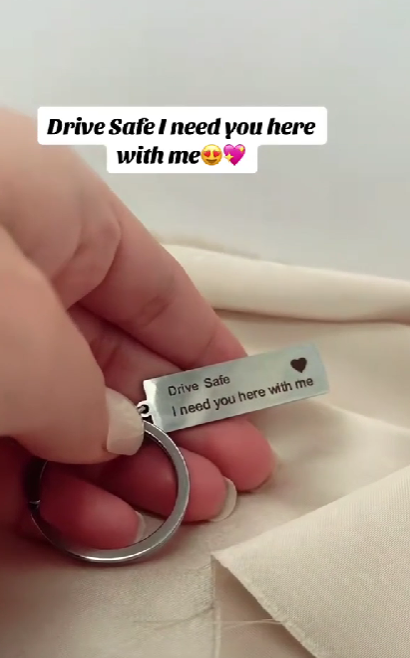 Drive safe I need you here with me keychain😍💖