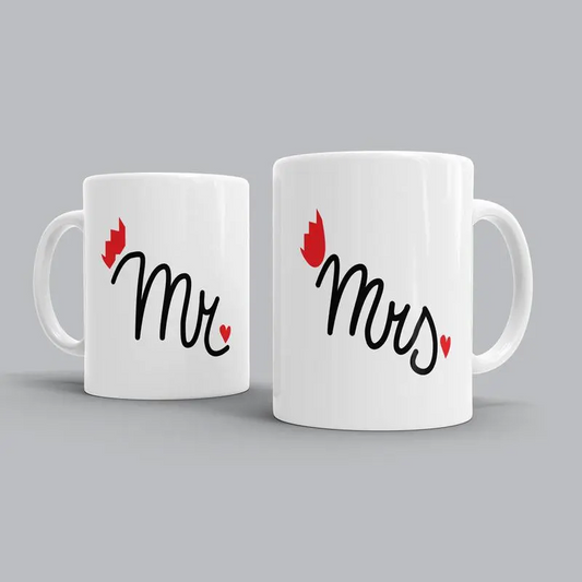 Personalized Mr. & Mrs. Mugs – Celebrate Your Bond with Every Sip