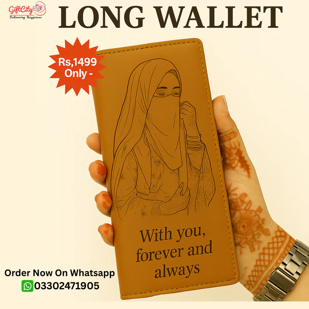 Personalized Engraved Long Wallet