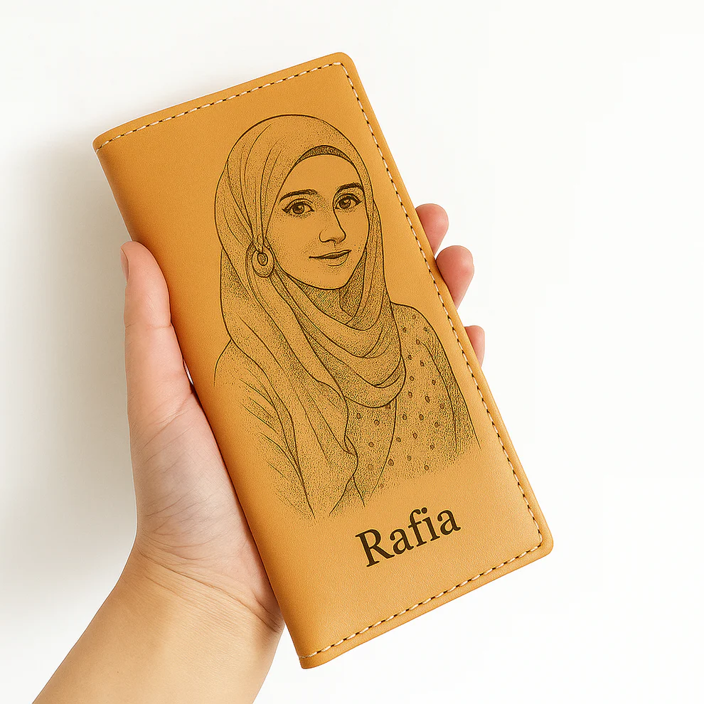 Personalized Engraved Long Wallet