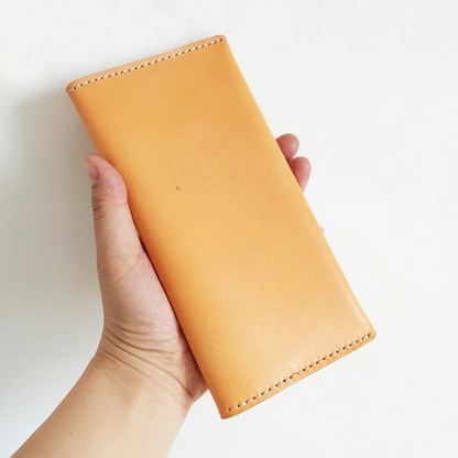 Engraved Leather Wallet with Custom Sketch